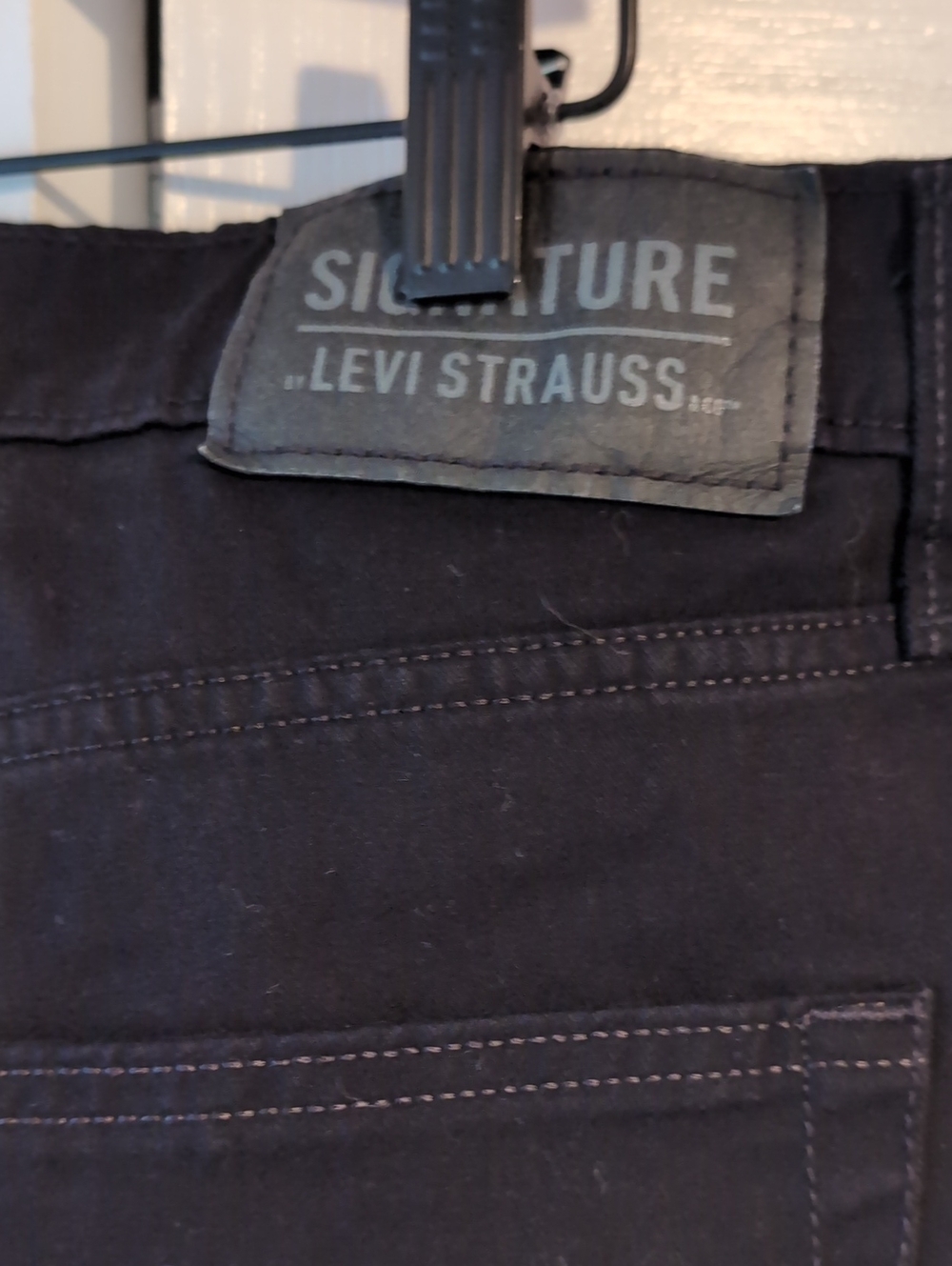 Levi Strauss Signature Athletic Fit Black Jeans 34x34 - Picture 4 of 5